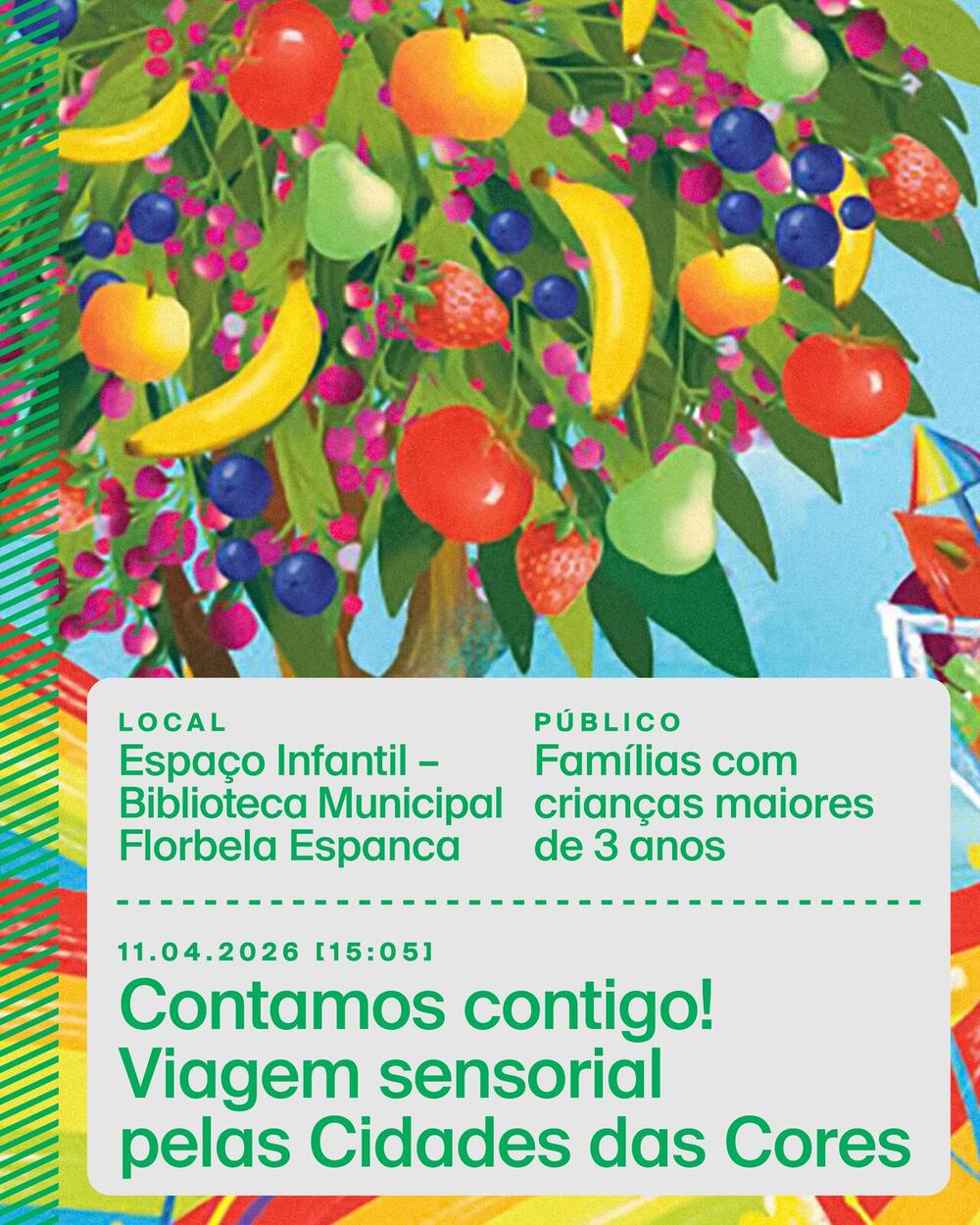 Contamos contigo! Viagem sensorial